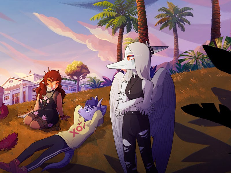 Goodbye Volcano High key art