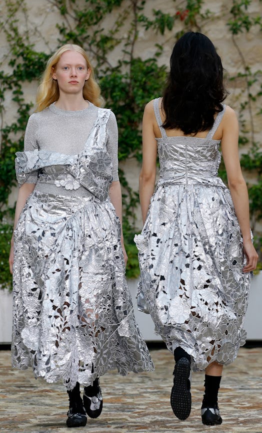 A model walks the runway during the Cecilie Bahnsen Womenswear Spring/Summer 2023 