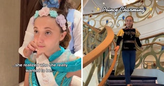 A little girl had the chance to have a Disney makeover — but she wasn't having fun until she realize...