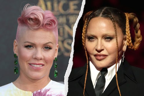 Pink recalls awkward backstage incident with Madonna. 