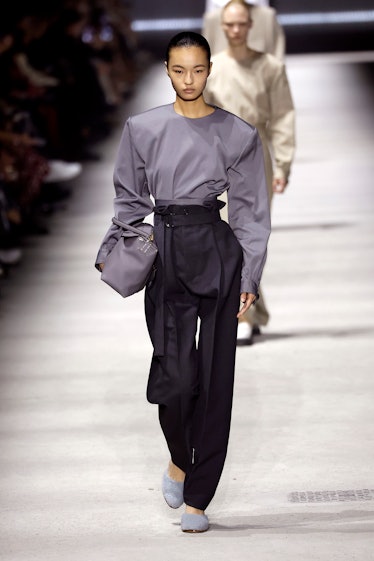 A model walks the runway at the Tod's fashion show during the Milan Fashion Week Womenswear Fall/Win...