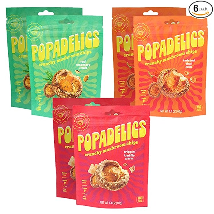 Popadelics Crunchy Mushroom Chips (6-Pack)