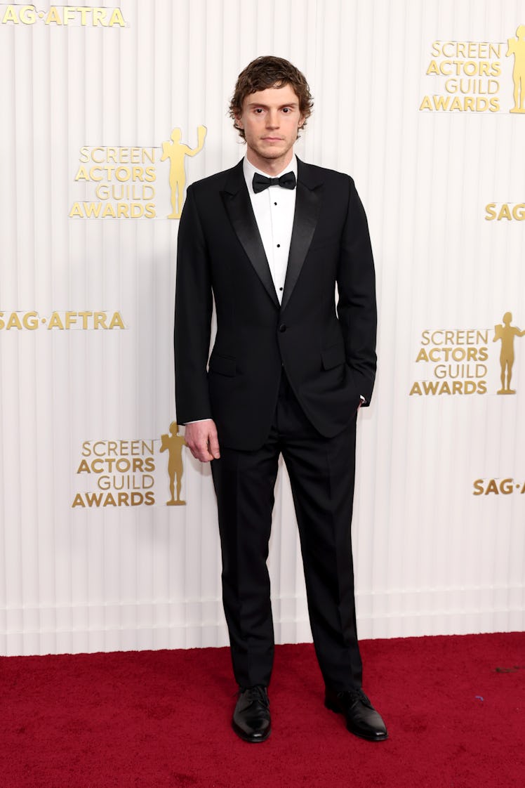 Evan Peters attends the 29th Annual Screen Actors Guild Awards at Fairmont Century Plaza on February...