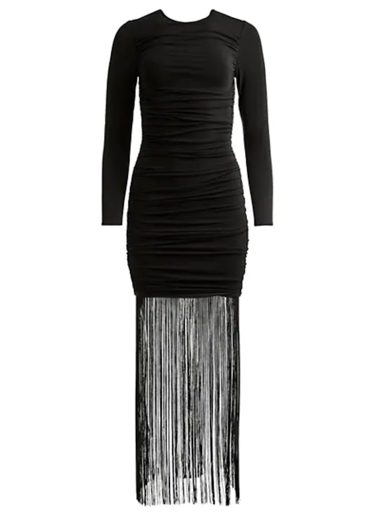 Alice & Olivia Katherina Fringe Mini Dress