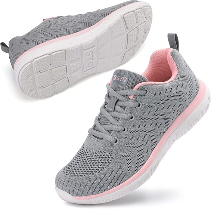 STQ Casual Lace Up Lightweight Tennis Shoes