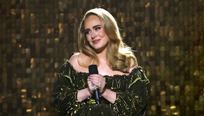 Adele performs at The BRIT Awards 2022 at The O2 Arena 