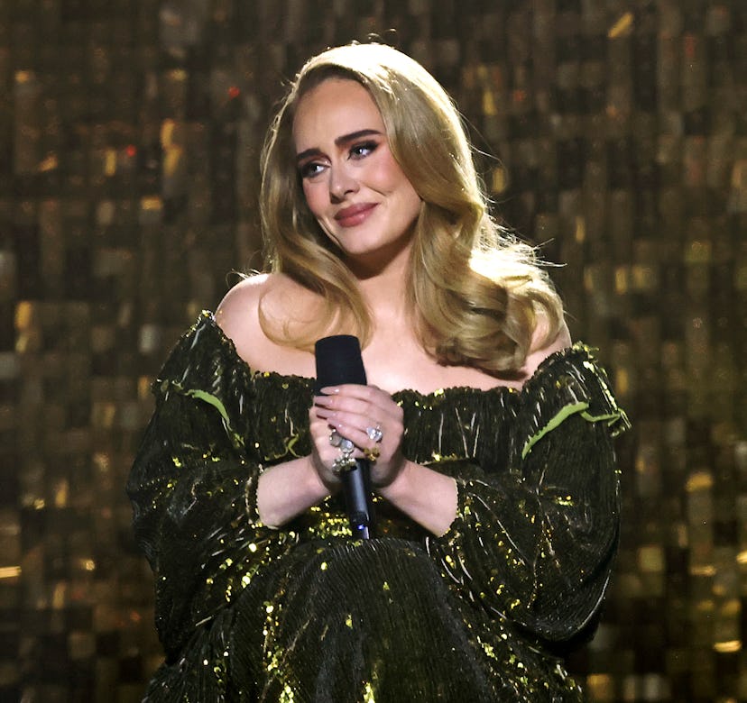 Adele performs at The BRIT Awards 2022 at The O2 Arena