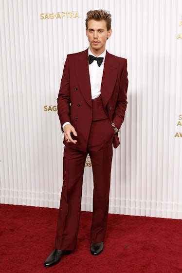Austin Butler attends the 29th Annual Screen Actors Guild Awards at Fairmont Century Plaza on Februa...