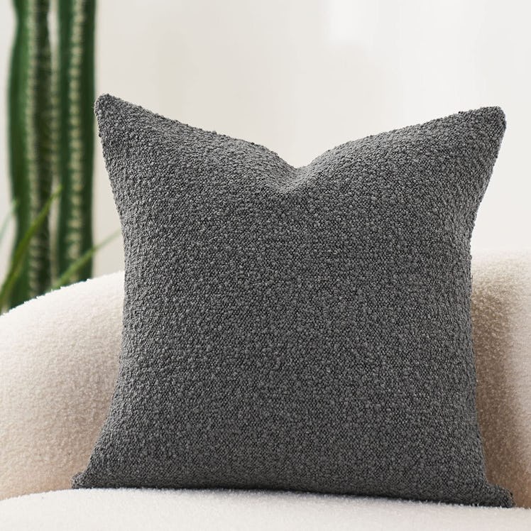 DOMVITUS Bouclé Throw Pillow Cover