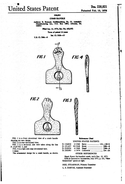 Original Black first pick patent