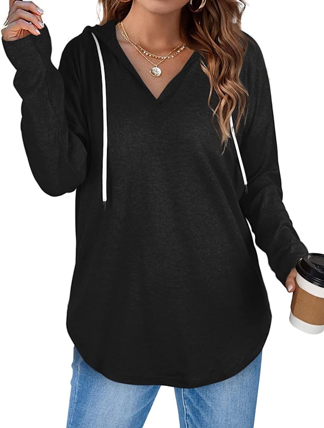 Bofell V-Neck Hoodie