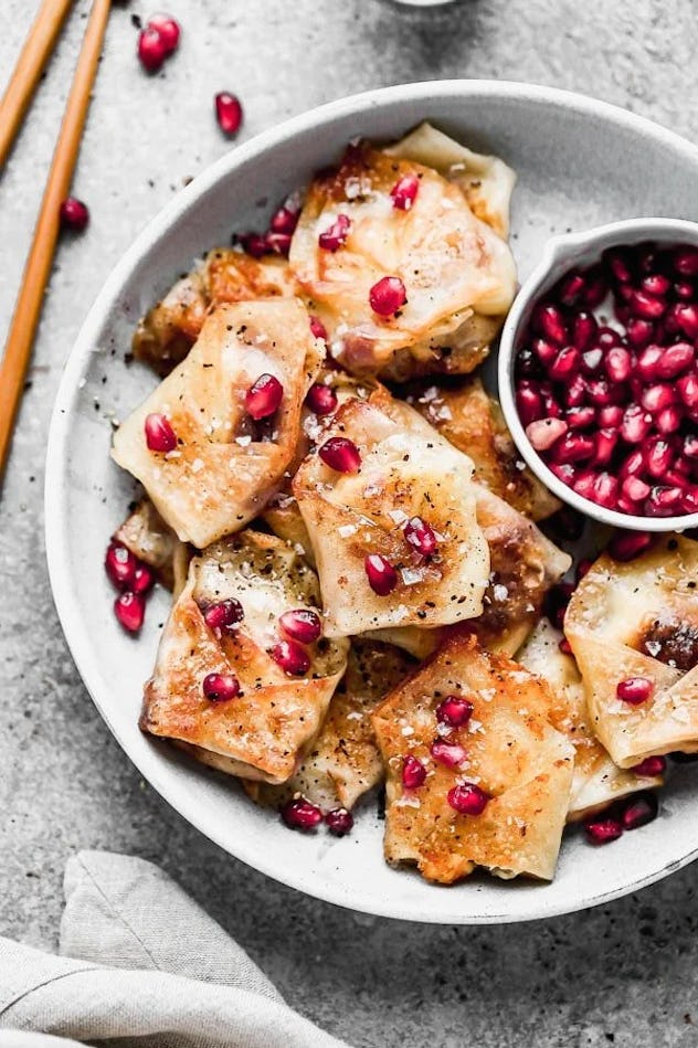 crispy potsticker brie bites