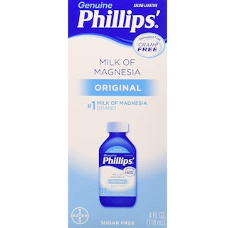 Bayer Genuine Phillips' Milk of Magnesia Bottle