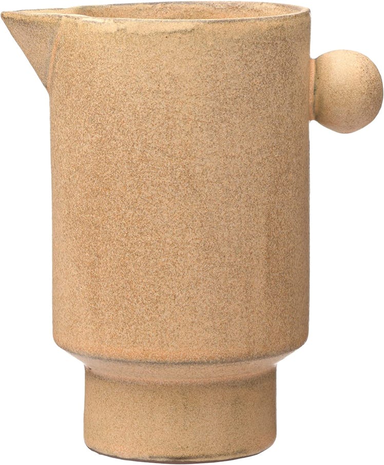 Creative Co-Op Stoneware Pitcher Vase