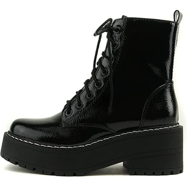 Soda FLING Chunky Lace Up Combat Boots