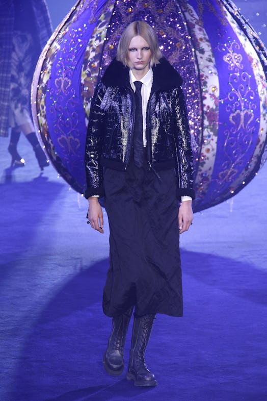 A model walks the runway during the Christian Dior Womenswear Fall Winter 2023-2024 show as part of ...