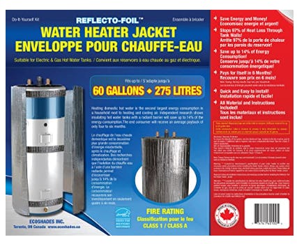 Reflective Foil Hot Water Tank Heater Jacket