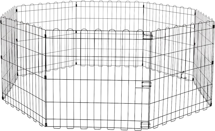 Amazon Basics Foldable Metal Exercise Play Pen