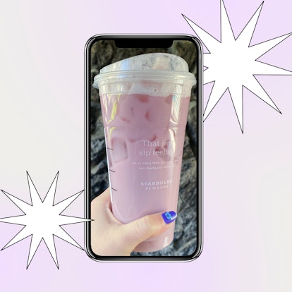 A Lavender Haze Starbucks drink, which you can order off the secret menu.
