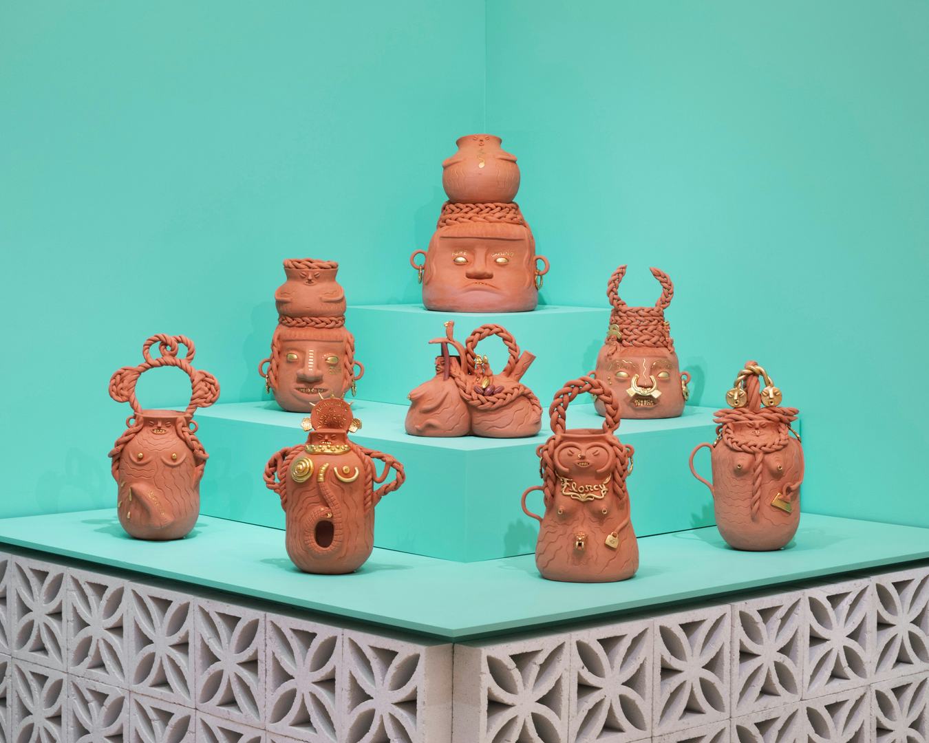 Ceramic sculptures by Joel Gaitan. 