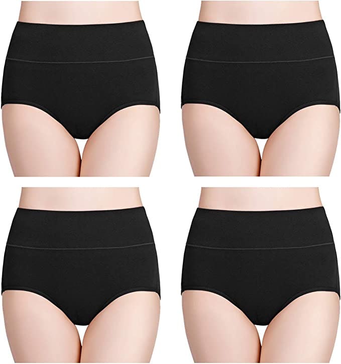wirarpa High-Waisted Full-Coverage Underwear (4-Pack)