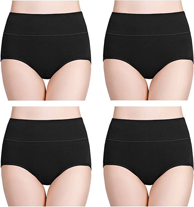 wirarpa High-Waisted Full-Coverage Underwear (4-Pack)
