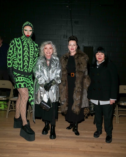 CT Hedden, Debbie Harry, Debi Mazar, Anna Sui at the Marc Jacobs Fall 2023 runway show.