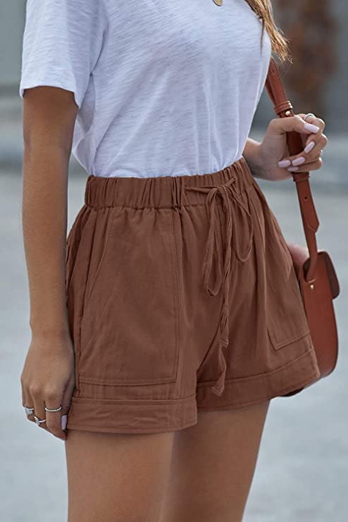 Acelitt Comfy Drawstring Pocketed Shorts