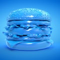 blue hamburger