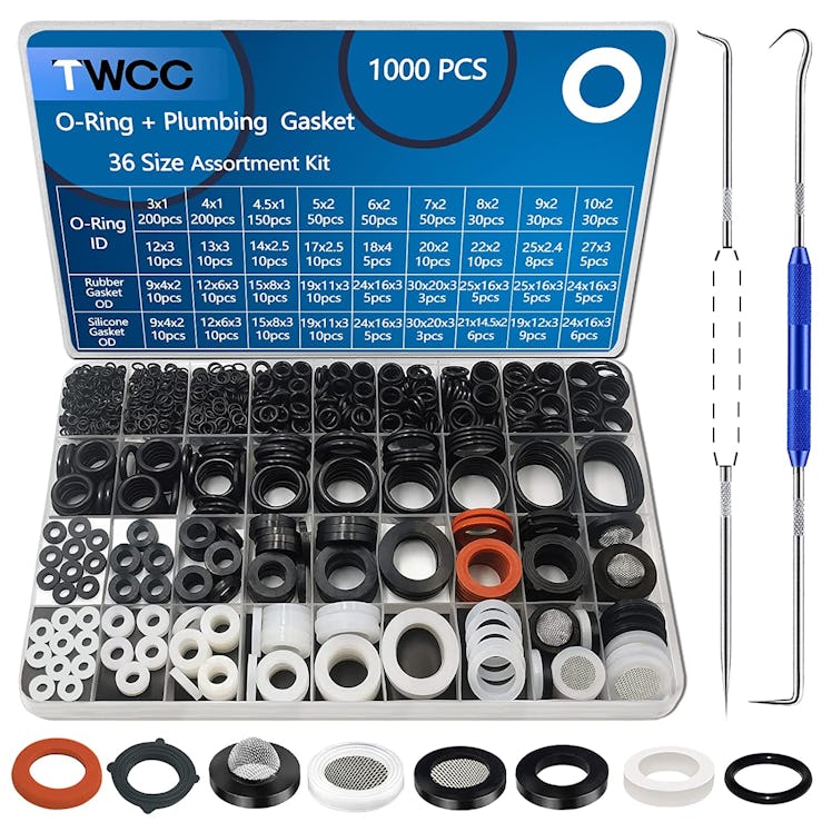 TWCC Plumbing Washers Assortment Kit (1000 Pieces)