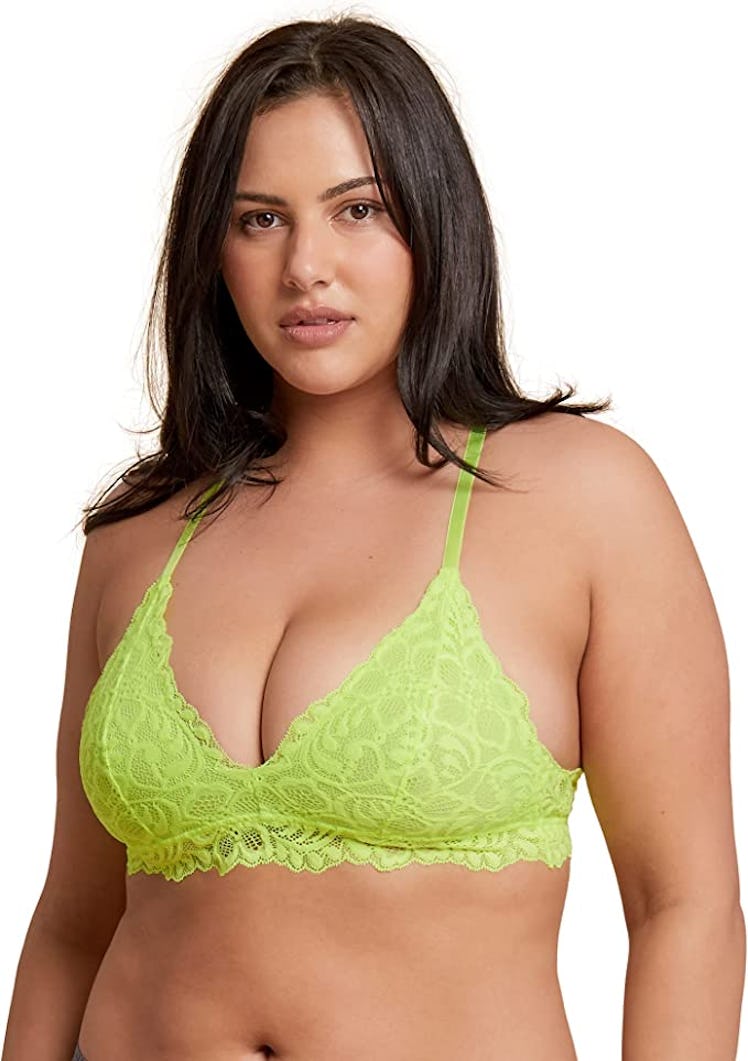 JENNY JEN Katie Triangle Adjustable Lace Bralette