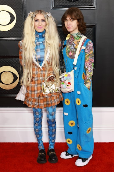 DOMi and JD Beck attend the 65th GRAMMY Awards on February 05, 2023 in Los Angeles, California.