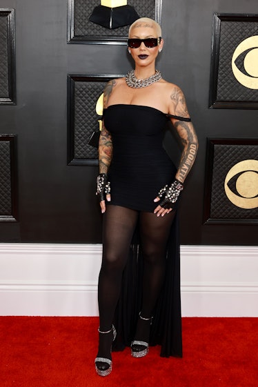 Amber Rose attends the 65th GRAMMY Awards on February 05, 2023 in Los Angeles, California