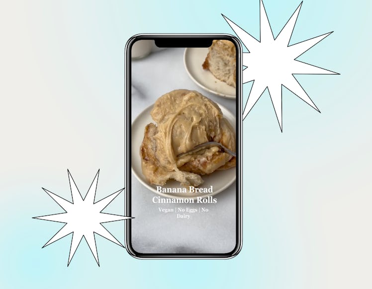 Banana Bread cinnamon rolls on TikTok are a trending recipe.