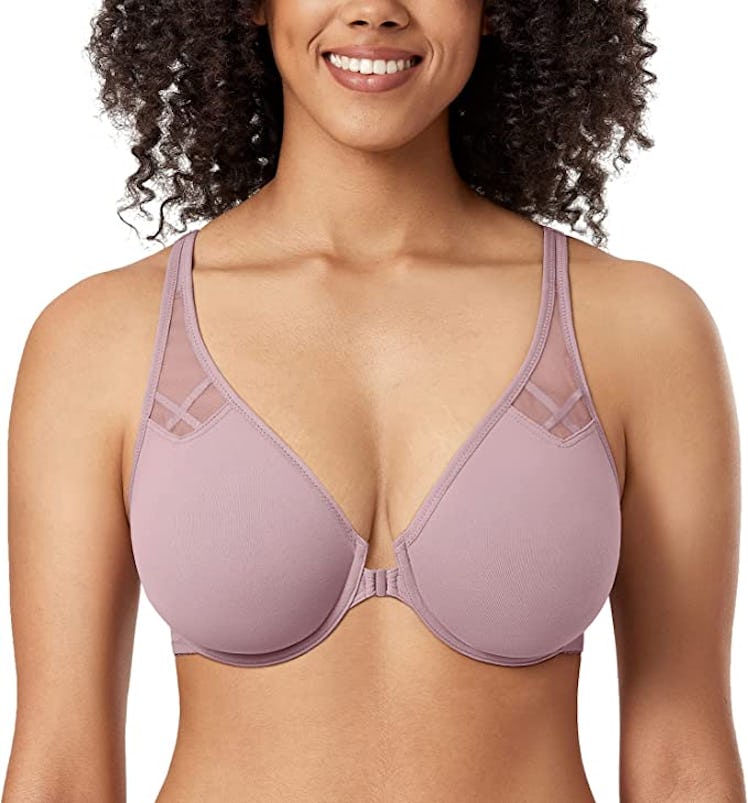 DELIMIRA Racerback Front Closure Seamless Bra