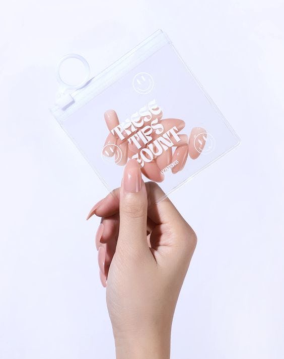 Quickies Cookie Dough 24pc Press On Nail Set