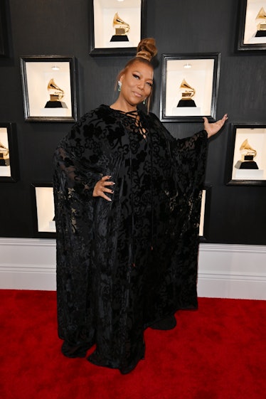  Queen Latifah attends the 65th GRAMMY Awards on February 05, 2023 in Los Angeles, California. 