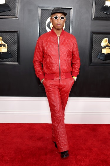 Pharrell Williams attends the 65th GRAMMY Awards on February 05, 2023 in Los Angeles, California. 