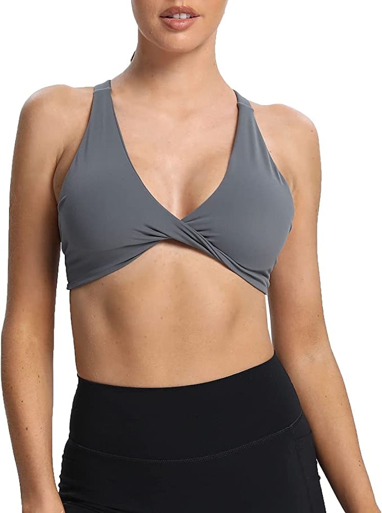 Aoxjox Backless Padded Sports Bra