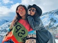 Monet McMichael poses in front of mountains at the Jackson Hole Glow Recipe influencer trip hotel in...