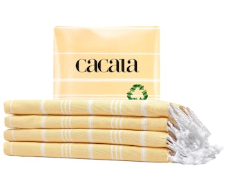 Cacala Turkish Hand Towels (4-Piece)