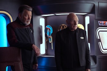 Riker and Picard in season 3 of 