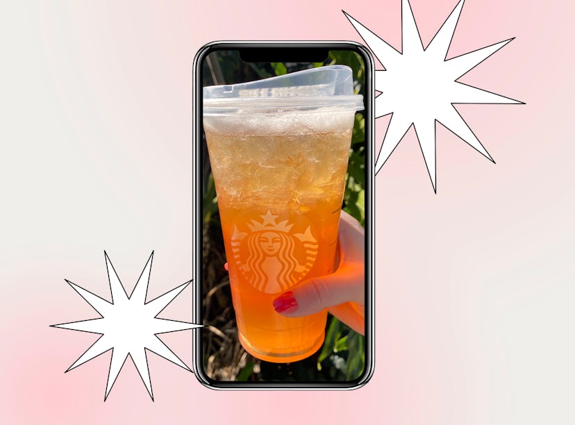 Kylie Jenner's Starbucks drink is a passion tea lemonade with raspberry. 