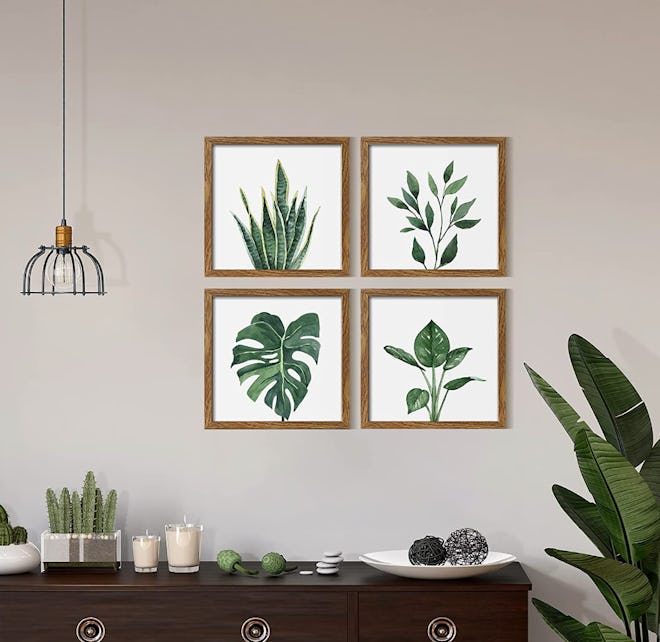 ArtbyHannah 10x10 4 Panel Botanical Frames