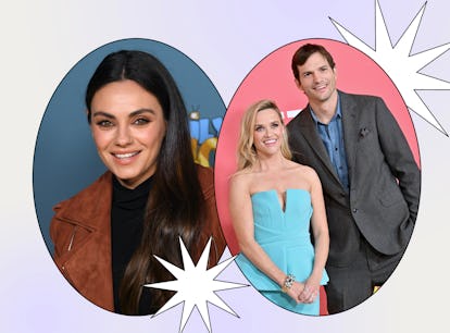 Mila Kunis joked about Ashton Kutcher and Reese Witherspoon's awkward red carpet photos.