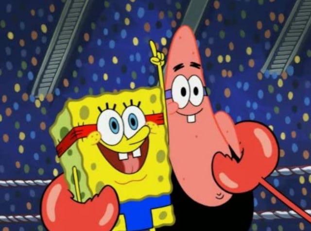 SpongeBob SquarePants may be great viewing if you want your kid to learn more words.