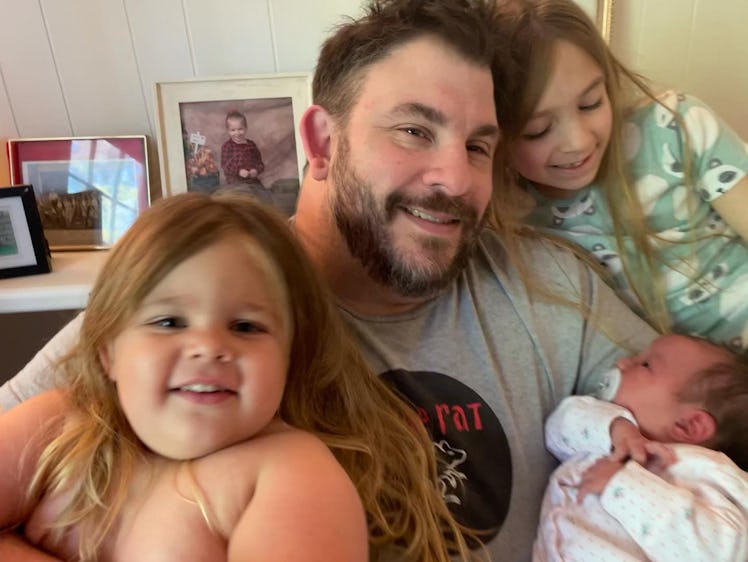 The husband's author with his three girls.