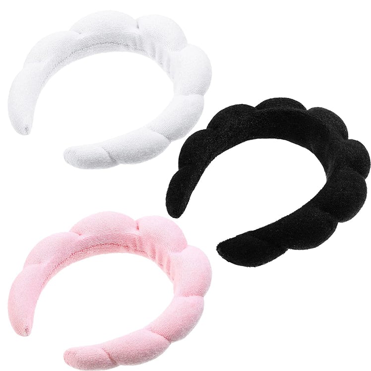 This makeup headband dupe from Amazon comes in a set of three. 