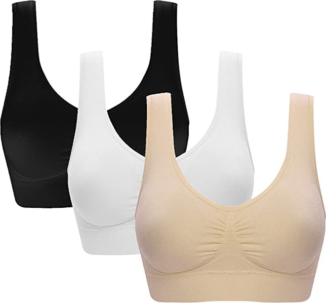 Vermilion Bird Seamless Sports Bra With Removable Pads (3-Pack)