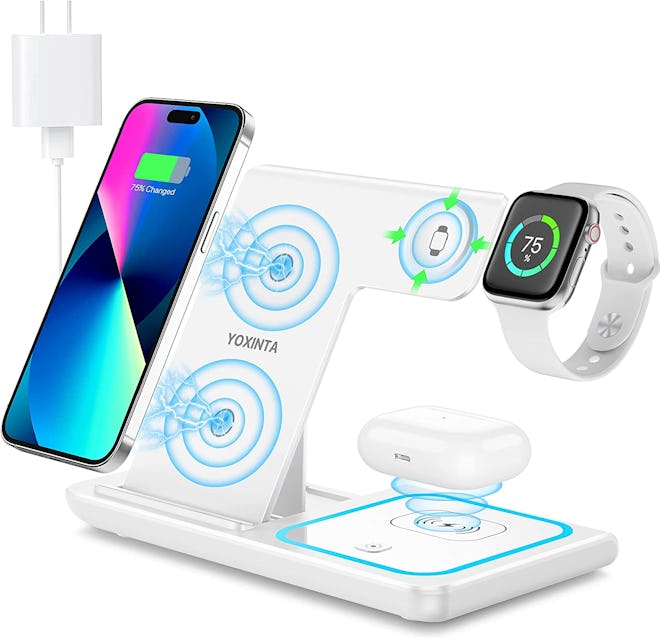 YOXINTA 3 in 1 Wireless Charger Stand